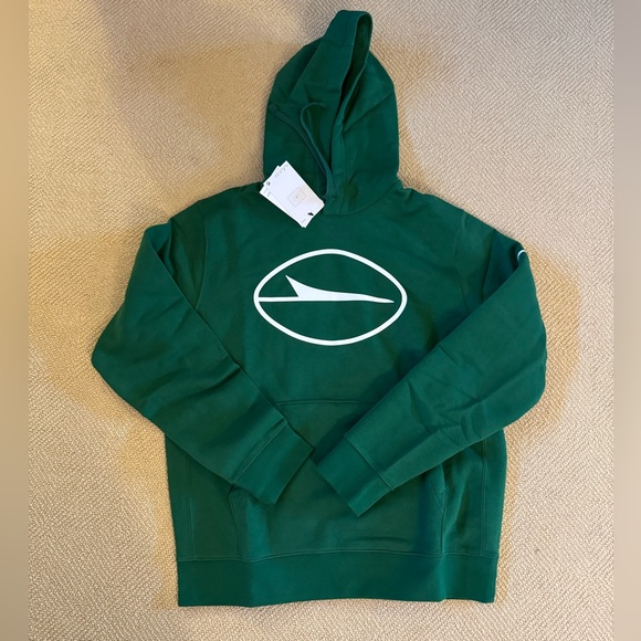 Men's New York Jets Nike Green Alternate Logo Pullover Hoodie Medium - Picture 1 of 6